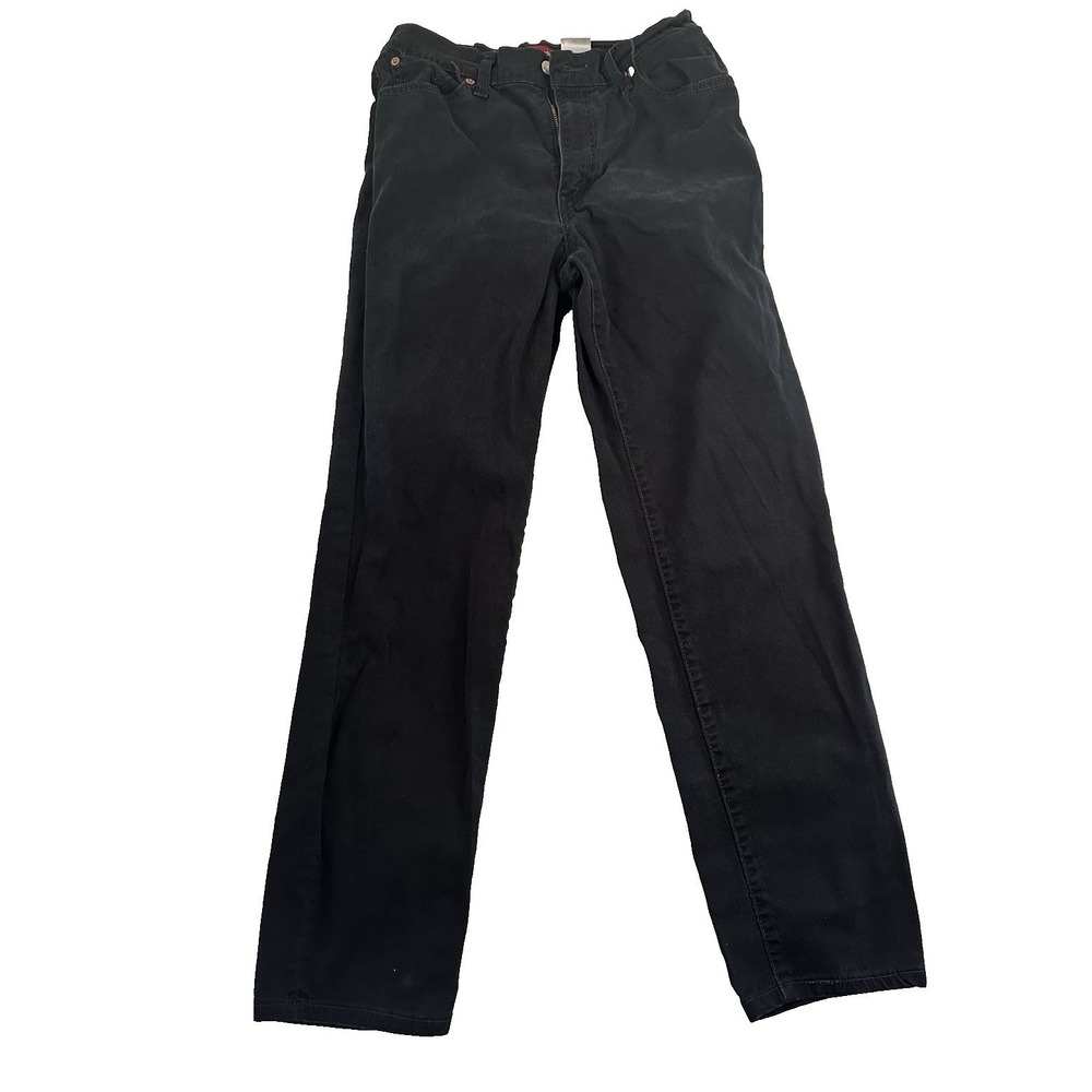 Levi's Jeans Women's 10 Black Classic Slim Stretch Straight Mid Rise Denim